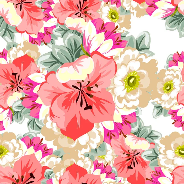 Blume Muster Hintergrund — Stockvektor