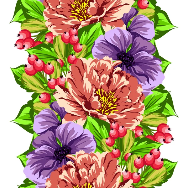 Fond motif fleur — Image vectorielle