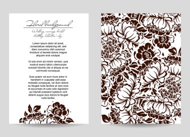  Çiçekli davet şablonu 