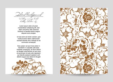  Çiçekli davet şablonu 
