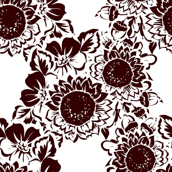 Fond motif fleur — Image vectorielle