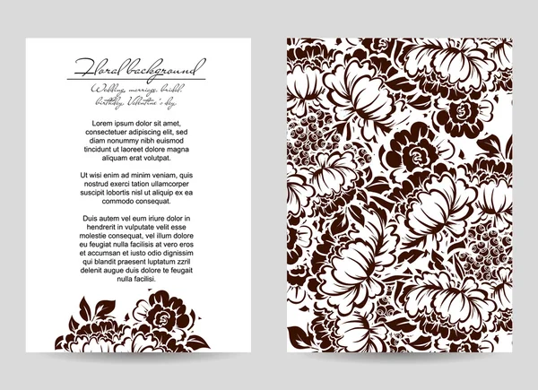  Çiçekli davet şablonu 