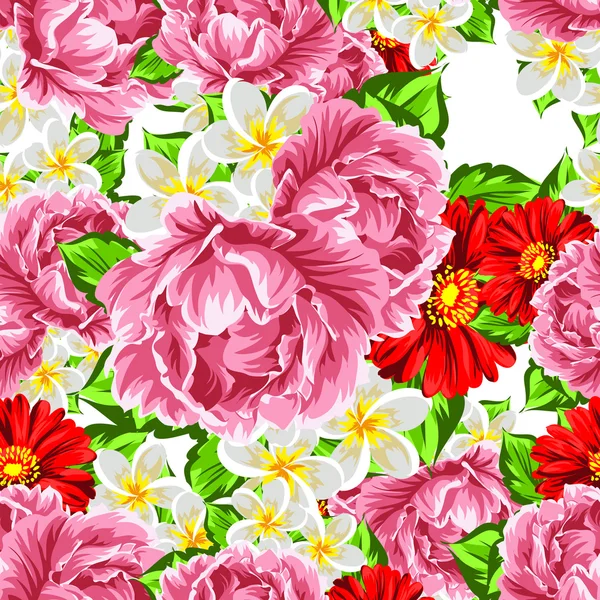 Fond motif fleur — Image vectorielle