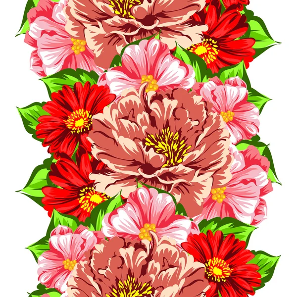 Fond motif fleur — Image vectorielle