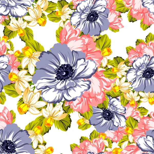 Fond motif fleur — Image vectorielle