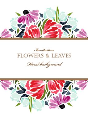 renkli tebrik düğün davetiye kartı