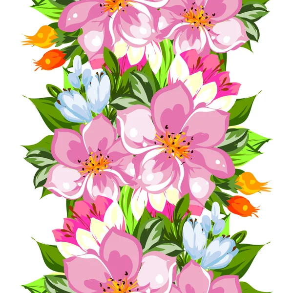 Fond motif fleur — Image vectorielle