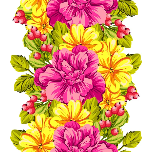 Fond motif fleur — Image vectorielle