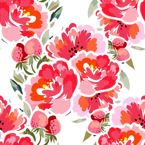 Blume Muster Hintergrund — Stockvektor