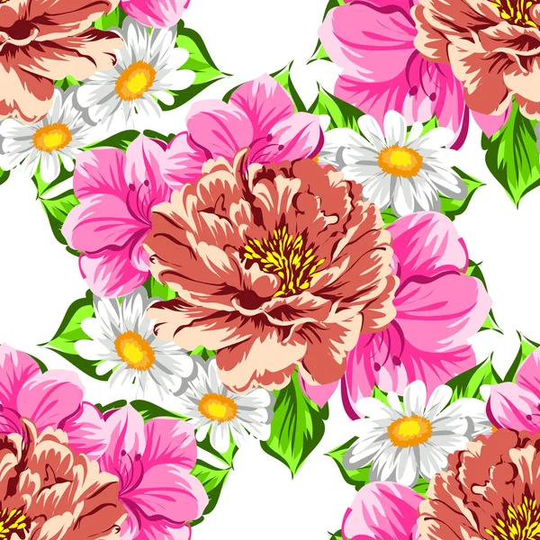 Blume Muster Hintergrund — Stockvektor