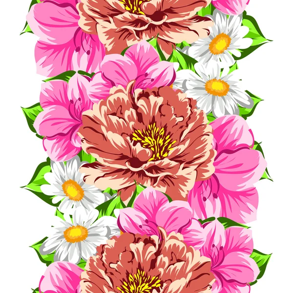 Fond motif fleur — Image vectorielle