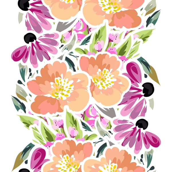 Fond motif fleur — Image vectorielle