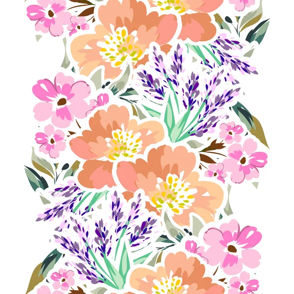 Fond motif fleur — Image vectorielle