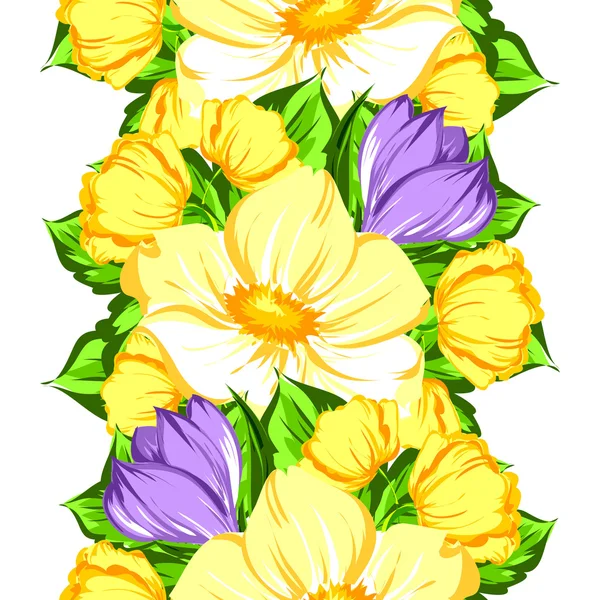 Fond motif fleur — Image vectorielle