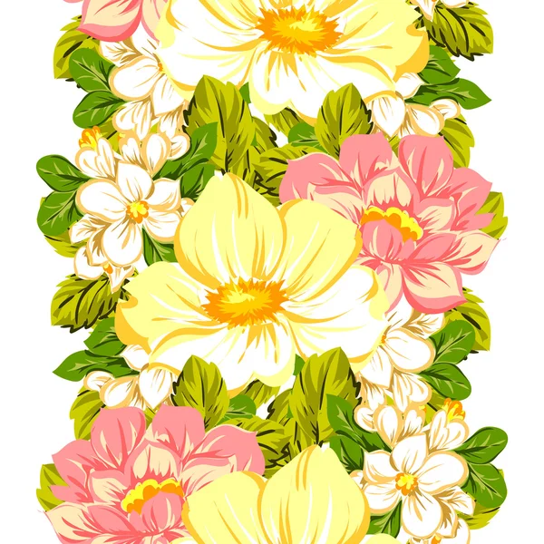 Fond motif fleur — Image vectorielle