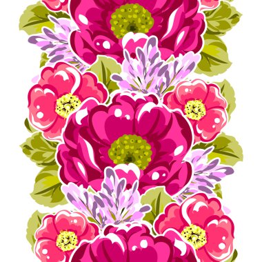 Sorunsuz güzel çiçek desenli