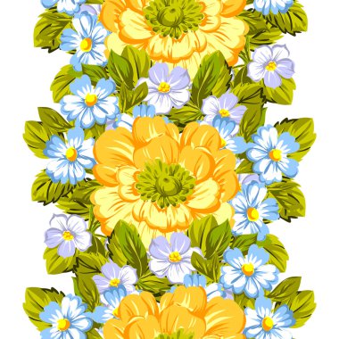 Sorunsuz güzel çiçek desenli