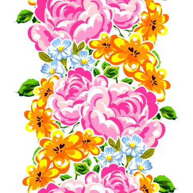 Sorunsuz güzel çiçek desenli