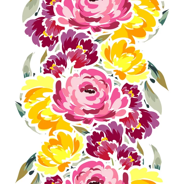 Sans couture beau motif floral — Image vectorielle