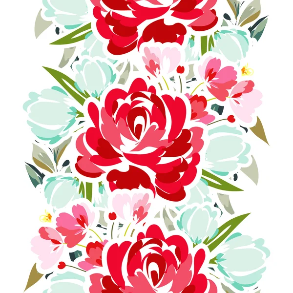 Sans couture beau motif floral — Image vectorielle