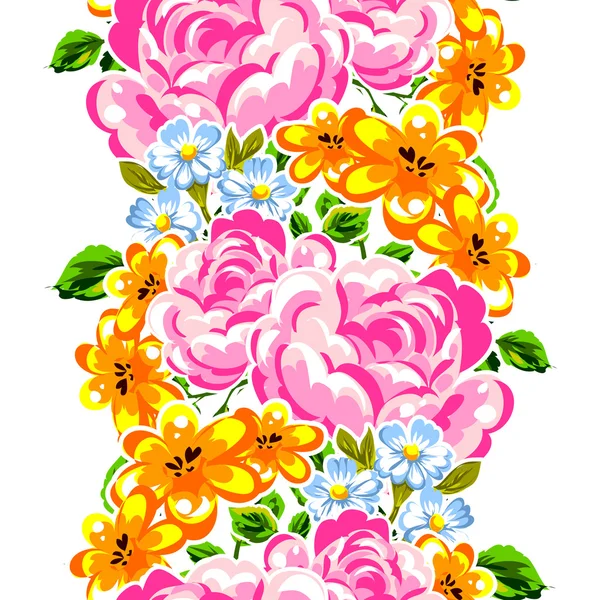 Безшовний красивий квітковий візерунок — стоковий вектор