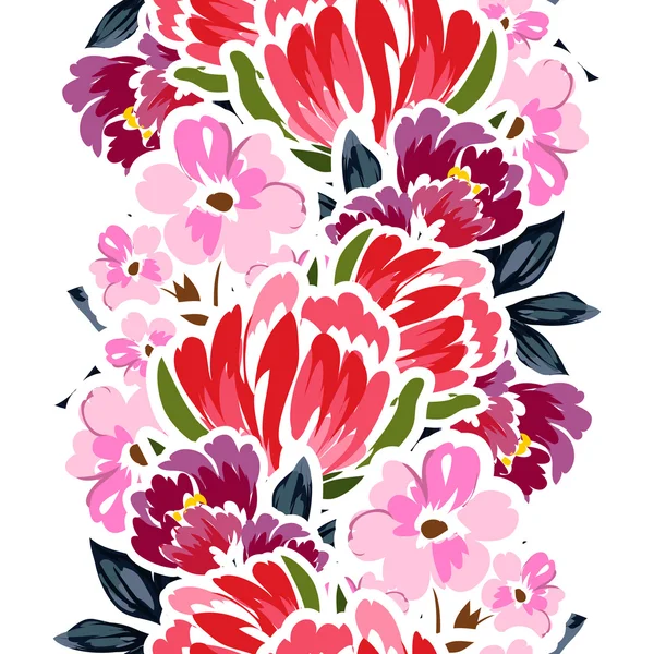 Sans couture beau motif floral — Image vectorielle