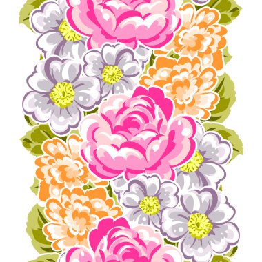 Sorunsuz güzel çiçek desenli