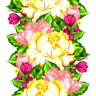 Sorunsuz güzel çiçek desenli