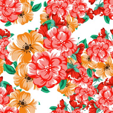 Sorunsuz güzel çiçek desenli