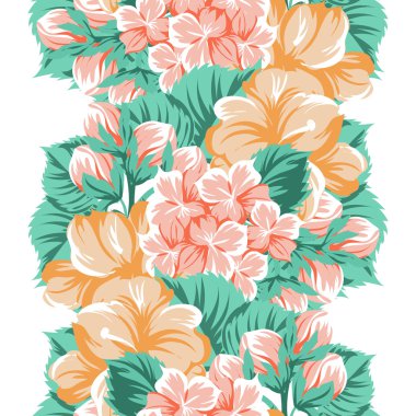 Sorunsuz güzel çiçek desenli