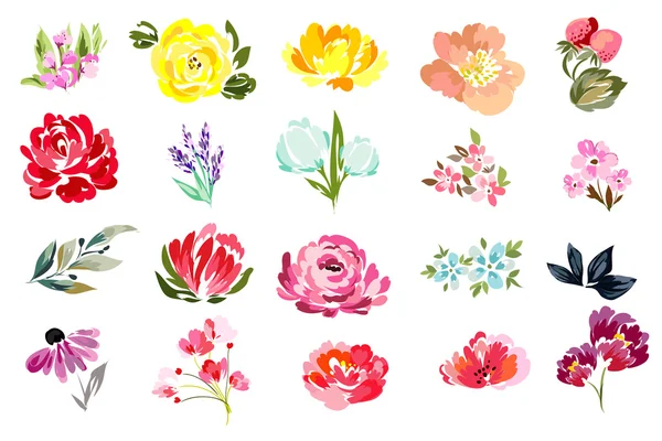 Hermosas flores ornamento — Vector de stock