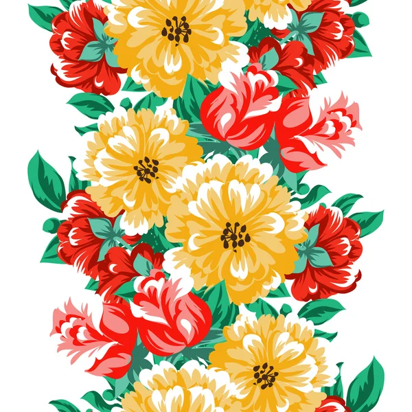 Sans couture beau motif floral — Image vectorielle