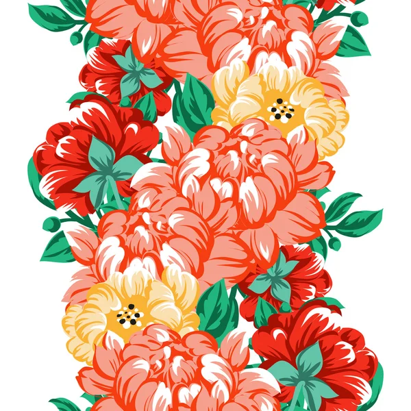 Sans couture beau motif floral — Image vectorielle