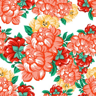 Sorunsuz güzel çiçek desenli