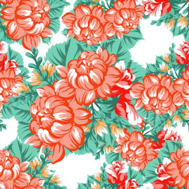 Sorunsuz güzel çiçek desenli