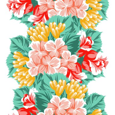 Sorunsuz güzel çiçek desenli