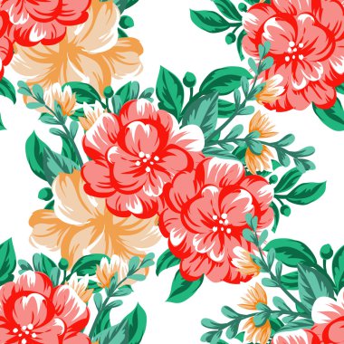 Sorunsuz güzel çiçek desenli