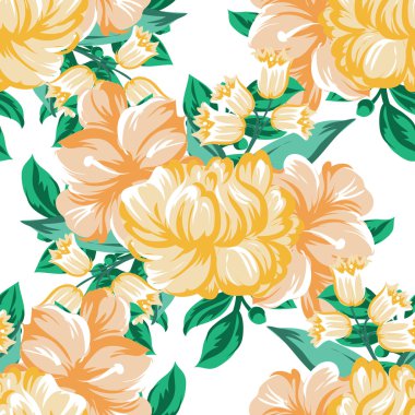 Sorunsuz güzel çiçek desenli