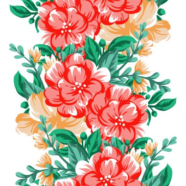 Sorunsuz güzel çiçek desenli