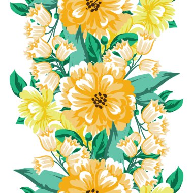 Sorunsuz güzel çiçek desenli