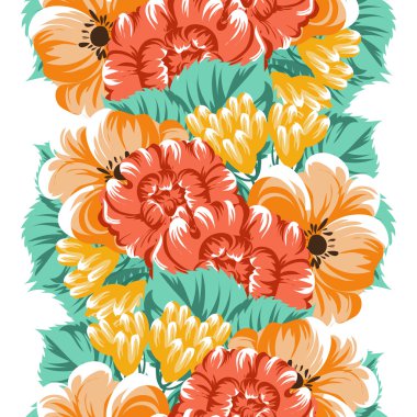 Sorunsuz güzel çiçek desenli