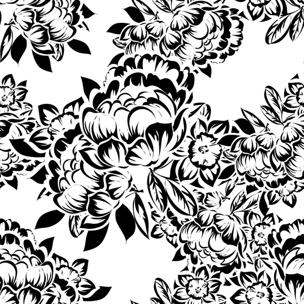 Ornamento floral florescente — Vetor de Stock