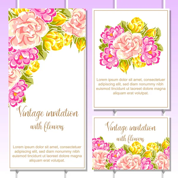 Hermosas flores ornamento — Vector de stock