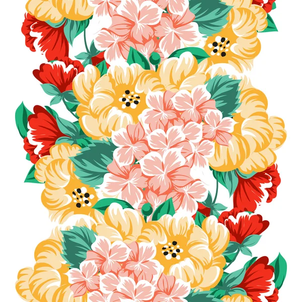 Sans couture beau motif floral — Image vectorielle