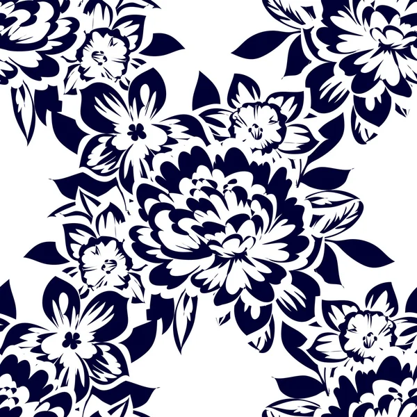 Seamless flower pattern — Stock Vector