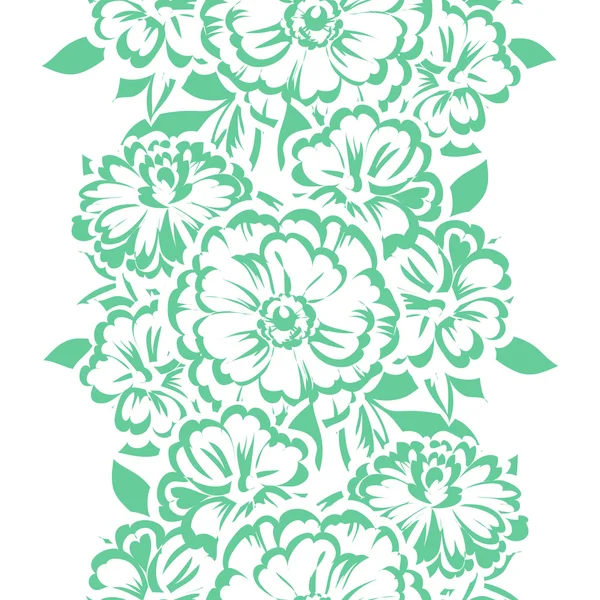 Patrón de flor inconsútil — Vector de stock