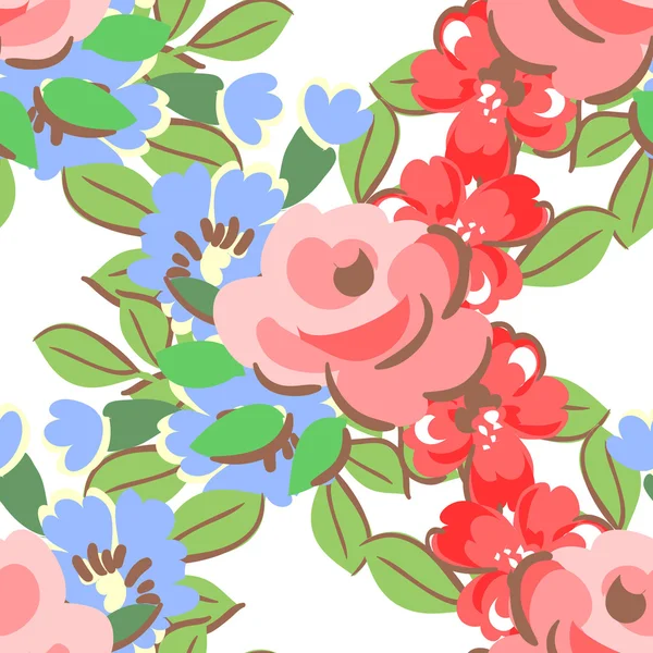 Floraison ornement floral — Image vectorielle