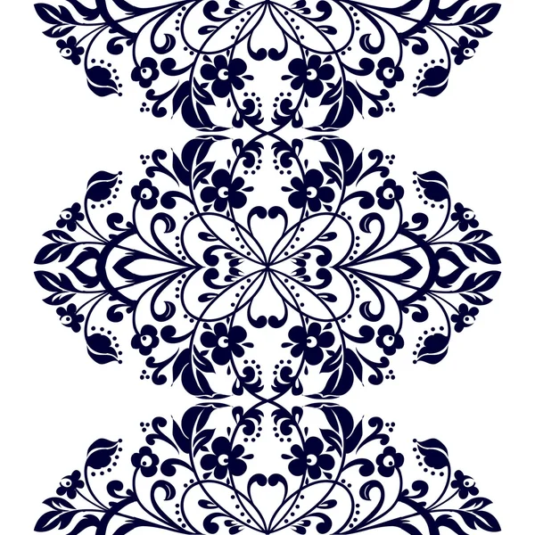 Mooie bloemen ornament — Stockvector