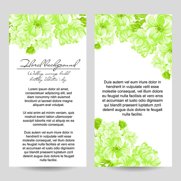 Ornamento floral florescente — Vetor de Stock