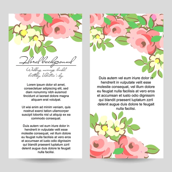 Ornamento floral florescente — Vetor de Stock